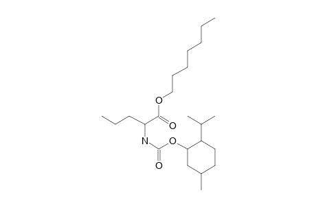 L-Norvaline, N-((1R)-(-)-menthyloxycarbonyl)-, heptyl ester