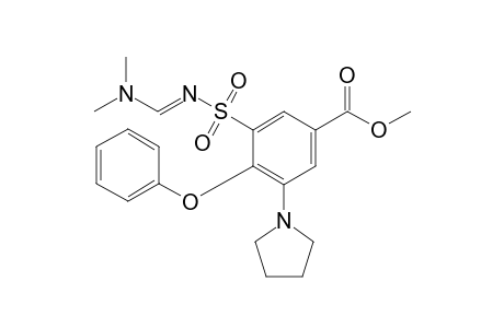 3-{[(dimethylamino)methylene]sulfamoyl}-4-phenoxy-5-(1-pyrolidinyl)benzoic acid, methyl ester