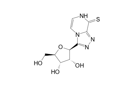 1,2,4-Triazolo[4,3-a]pyrazine-8(7H)-thione, 3-.beta.-D-ribofuranosyl-