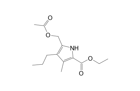 Ethyl 5-[(acetyloxy)methyl]-3-methyl-4-propyl-1H-pyrrole-2-carboxylate