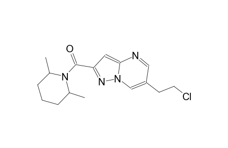 6-(2-chloroethyl)-2-[(2,6-dimethyl-1-piperidinyl)carbonyl]pyrazolo[1,5-a]pyrimidine