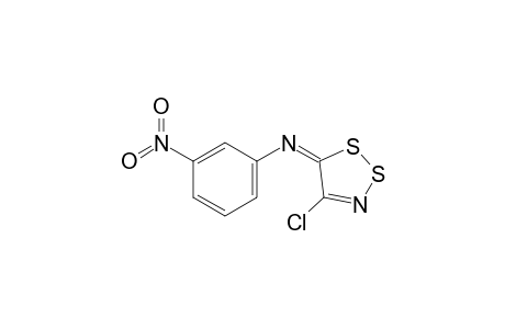 N-(4-Chloro-5H-1,2,3-dithiazol-5-ylidene)-3-nitroaniline