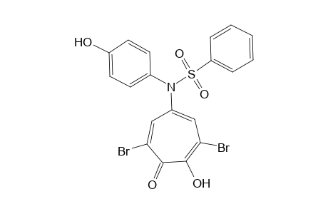 N-(3,6-DIBROMO-4-HYDROXY-5-OXO-1,3,6-CYCLOHEPTATRIEN-1-YL)-4'-HYDROXYBENZENESULFONANILIDE