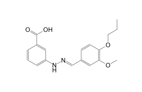 3-[(2E)-2-(3-methoxy-4-propoxybenzylidene)hydrazino]benzoic acid