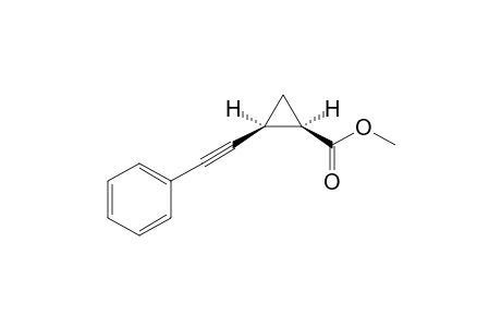 Methyl (1R*,2S*)-2-phenylethynylcyclopropanecarboxylate