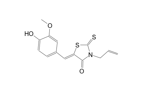 4-thiazolidinone, 5-[(4-hydroxy-3-methoxyphenyl)methylene]-3-(2-propenyl)-2-thioxo-, (5Z)-