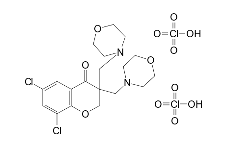 3,3-bis(morpholinomethyl)-6,8-dichloro-4-chromanone, diperchlorate