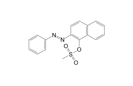 1-Naphthalenol, 2-[2-phenyldiazenyl]-, methanesulfonate (ester)