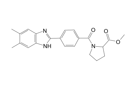 Methyl 1-(4-(5,6-dimethyl-1H-benzo[d]imidazol-2-yl)benzoyl)pyrrolidine-2-carboxylate