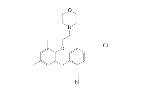 2-(3,5-Dimethyl-2-(2-morpholinoethoxy)benzyl)benzonitrile hydrochloride