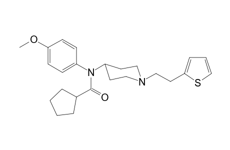 N-4-Methoxyphenyl-N-(1-[2-(thiophen-2-yl)ethyl]piperidin-4-yl)cyclopentanecarboxamide
