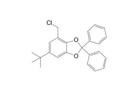 5-tButyl-1,2-[(diphenylmethylene)dioxy]-3-(chloromethyl)benzene
