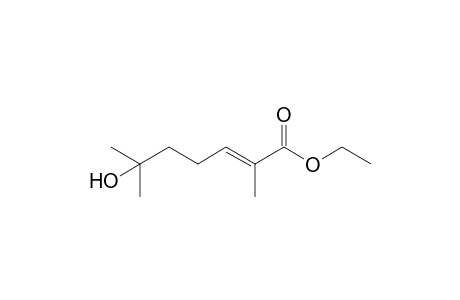 (E)-6-hydroxy-2,6-dimethyl-2-heptenoic acid ethyl ester