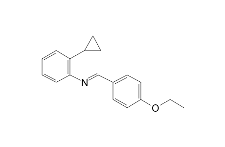 Benzenamine, 2-cyclopropyl-N-[(4-ethoxyphenyl)methylene]-