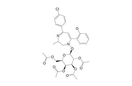 N-4-(2,3,4,6-TETRA-O-ACETYL-BETA-D-GLUCOPYRANOSYL)-2-METHYL-5-(2-HYDROXYPHENYL)-7-(4-CHLOROPHENYL)-2,3-DIHYDRO-1,4-DIAZEPINE
