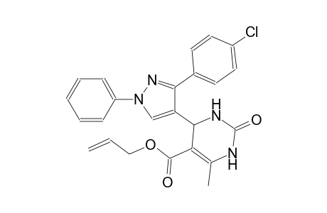 5-pyrimidinecarboxylic acid, 4-[3-(4-chlorophenyl)-1-phenyl-1H-pyrazol-4-yl]-1,2,3,4-tetrahydro-6-methyl-2-oxo-, 2-propenyl ester