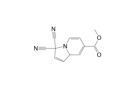7-Indolizinecarboxylic acid, 3,3-dicyano-3,8a-dihydro-, methyl ester