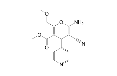 4H-pyran-3-carboxylic acid, 6-amino-5-cyano-2-(methoxymethyl)-4-(4-pyridinyl)-, methyl ester