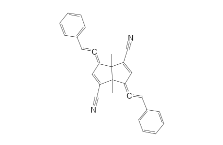 1,5-Dimethyl-4,8-dicyano-c-2,t-6-bis(phenylvinylidene) bicyclo[3.3.0]octadiene