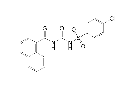 1-[(p-chlorophenyl)sulfonyl]-3-(thio-1-naphthoyl)urea