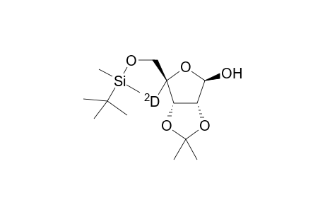 [4-(2)H]-5-O-[(1,1-Dimethylethyl)dimethylsilyl]-2,3-O-(1-methylethylidene)-D-ribofuranose