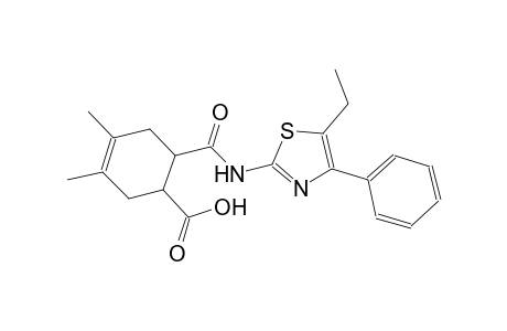 6-{[(5-ethyl-4-phenyl-1,3-thiazol-2-yl)amino]carbonyl}-3,4-dimethyl-3-cyclohexene-1-carboxylic acid