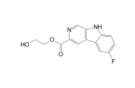 2-Hydroxyethyl-6-fluoro-.beta.-carboline -3-carboxylate