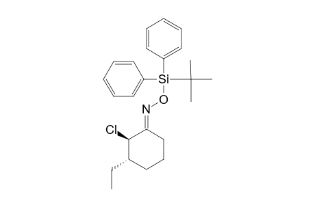 (E)-TRANS-2-CHLORO-3-ETHYLCYCLOHEXANONE-O-(TERT.-BUTYLDIPHENYSILYL)-OXIME