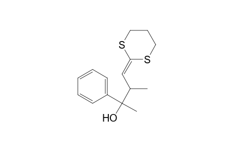 2-(1-Methyl-2-anti-hydroxy-2-phenylpropylmethylene)-1,3-dithiacyclohexane