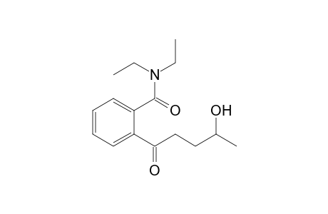 N,N-Diethyl-2-(4'-hydroxy-1'-oxopentyl)benzamide