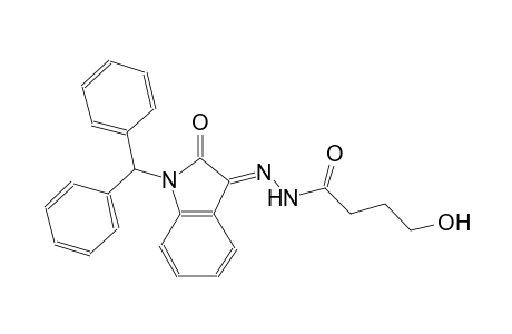 butanoic acid, 4-hydroxy-, 2-[(3E)-1-(diphenylmethyl)-1,2-dihydro-2-oxo-3H-indol-3-ylidene]hydrazide