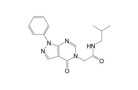 N-isobutyl-2-(4-oxo-1-phenyl-1,4-dihydro-5H-pyrazolo[3,4-d]pyrimidin-5-yl)acetamide