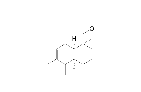 [1S,4aR,8aR] - 1,2,3,4,4a,5,8,8a - octahydro - 1 - methoxymethyl - 1,4a,6 - trimethyl - 5 - methylene - naphthalene (so Anderson)