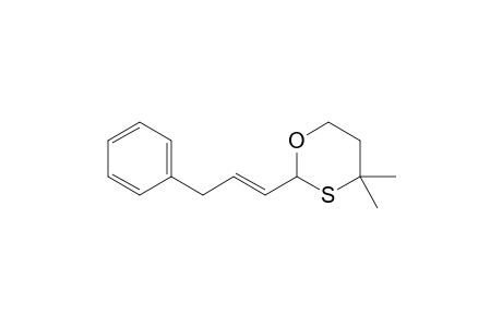 4,4-Dimethyl-2-((E)-3-phenyl-propenyl)-[1,3]oxathiane