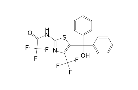 2,2,2-trifluoro-N-[5-[hydroxy(diphenyl)methyl]-4-(trifluoromethyl)-1,3-thiazol-2-yl]acetamide