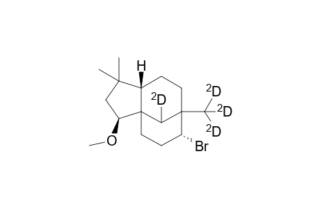 12-[2H].alpha.,15-[2H3]-9.alpha.-Bromo-2.beta.-methoxyclovane