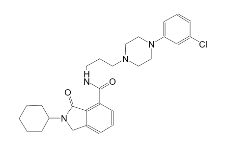 1H-isoindole-4-carboxamide, N-[3-[4-(3-chlorophenyl)-1-piperazinyl]propyl]-2-cyclohexyl-2,3-dihydro-3-oxo-