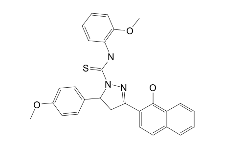 3-(1-HYDROXY-NAPHTHALEN-2-YL)-N-(2-METHOXYPHENYL)-5-(4-METHOXYPHENYL)-PYRAZOLINE-1-CARBOTHIOAMIDE