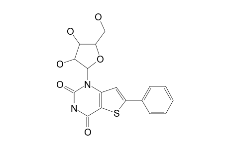 1-(beta-D-RIBOFURANOSYL)-6-PHENYL-THIENO-[3,2-D]-PYRIMIDINE-2,4-DIONE