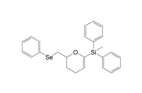 6-Methyldiphenylsilyl-2-phenylselenylmethyl-3,4-dihydro-2H-pyran