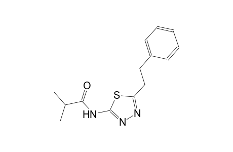 2-methyl-N-[5-(2-phenylethyl)-1,3,4-thiadiazol-2-yl]propanamide