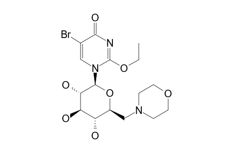 1-(6-DEOXY-6-MORPHOLINO-BETA-D-GLUCOPYRANOSYL)-5-BrOMO-2-ETHOXY-PYRIMIDIN-4-(1H)-ONE
