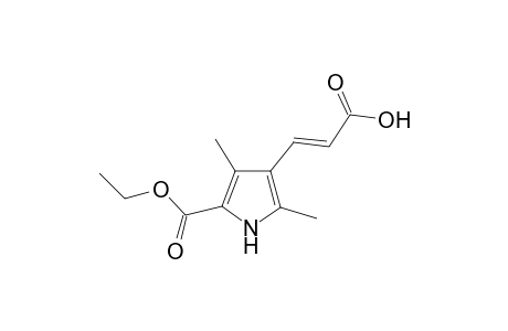 (2E)-3-[5-(Ethoxycarbonyl)-2,4-dimethyl-1H-pyrrol-3-yl]-2-propenoic acid