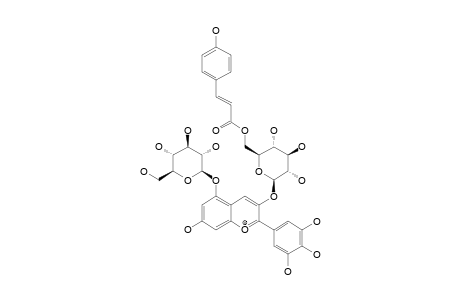 DELPHINIDIN-3-O-(6-O-TRANS-PARA-COUMAROYL-BETA-D-GLUCOPYRANOSIDE)-5-O-BETA-D-GLUCOPYRANOSIDE