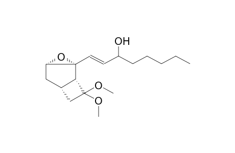 7,7-DIMETHOXY-2BETA-(3-HYDROXY-1(E)-OCTENYL)-2ALPHA,3ALPHA-EPOXYBICYCLO[3.2.0]HEPTANE (DIASTEREOMER MIXTURE)
