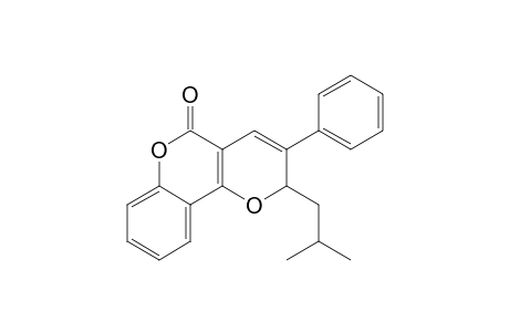 2H,5H-Pyrano[3,2-c][1]benzopyran-5-one, 2-(2-methylpropyl)-3-phenyl-