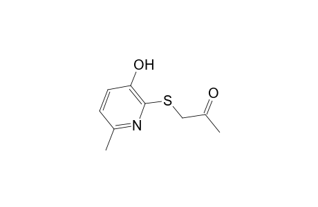 2-Propanone, 1-[(3-hydroxy-6-methyl-2-pyridinyl)thio]-