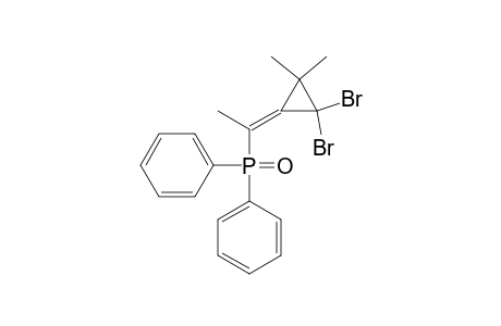 1,1-Dibromo-2,2-dimethyl-3-[1-(diphenylphosphinyl)ethylidene]cyclopropane