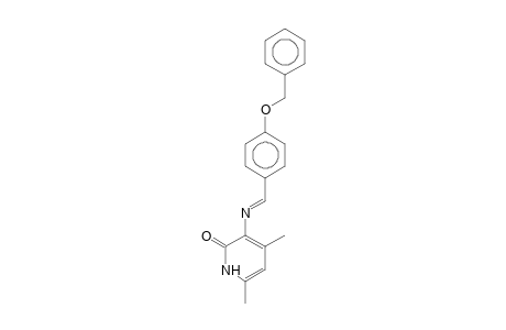 4,6-Dimethyl-(1H)pyridone-2, 3-(4-benzyloxyphenylmethyleneamino)-