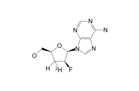 9-[2,3-DIDEOXY-3-(R/S)-DEUTERIO-2-FLUORO-BETA-D-THREO-PENTOFURANOSYL]-ADENINE